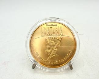 Walt Disney Fantasia 2000 Millennium's First Adventure Sorcerer Mickey Coin