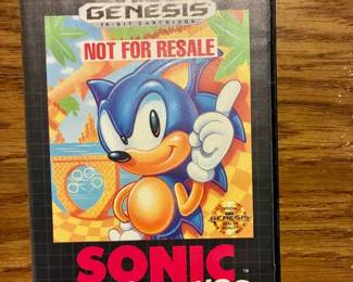 Sonic the Hedgehog Game for Sega Genesis