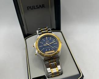 Pulsar Alarm Chronograph Mens Watch in Original Box