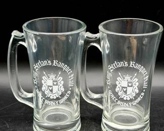 (2) King Stefan's Banquet Hall Cinderella’s Castle, Walt Disney World Mugs