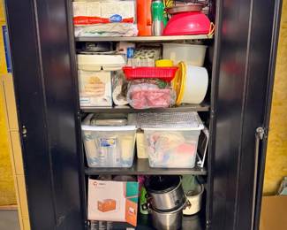 Big Storage Closet of Party Kitchen Supplies