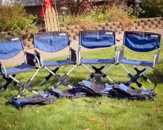 (4) MICRO Telescoping Camping Chairs with Carry Bags