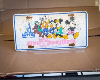 Retro Disney World License Plate