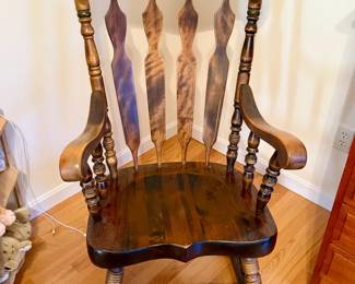 Vintage Rocking Chair With Removable Cushion