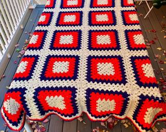 Vibrant Granny Crochet Blanket