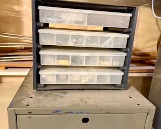 (2) Hardware Storage Containers With Contents