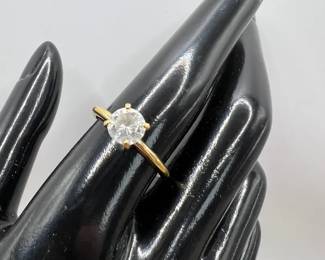 14KT GE Solitaire Ring Size 8 1/4