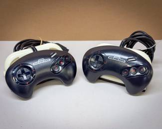 (2) Sega Genesis Game Controllers