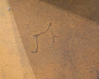 'Splash' by James Hetherington, signature on base
