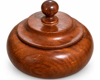 Recipiente Rustico de Madeira Polida