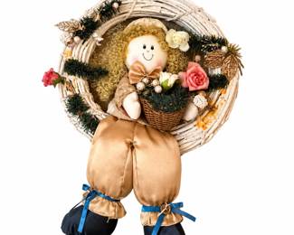 Guirlanda Rustica com Boneca Artesanal