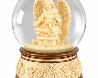 Globo de Neve com Anjo Ornamental