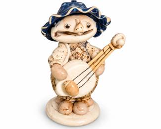 Musico Rustico de Chapeu Azul