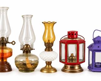 Cinco Lanternas Vintage em Linha