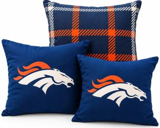 Almofadas Tematicas dos Broncos em Estudio