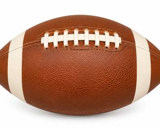 Bola de futebol americano em couro