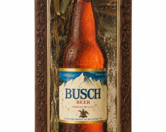 Anuncio Vintage Busch com Garrafa e Pato