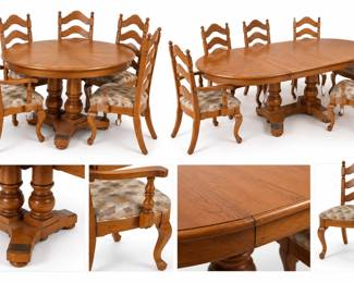 Conjunto de Jantar em Madeira Classica
