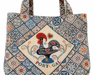 Tote de Tapecaria Portuguesa com Galo