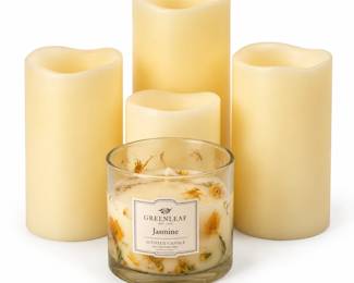 Velas Jasmine com Flores Secas