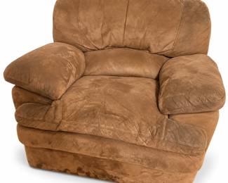 Poltrona Marrom de Luxo Acolchoada