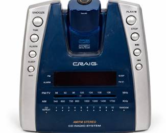 Radio Relogio Retro Craig com CD