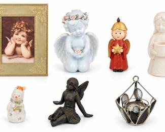 Colecao de Anjos e Figuras Decorativas