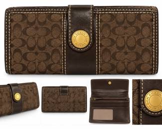 Carteira Coach Marrom em Detalhes