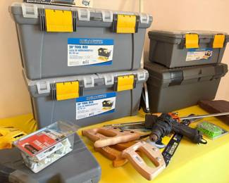 tool boxes and hand tools