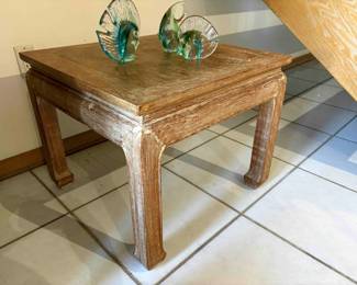 This little asian tables measures about 2' square.