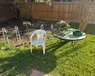 Walkers & patio table