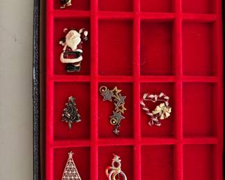 Christmas brooches