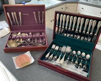 Flatware Inc. Guy Degrenne "Perles" & Sterling Sets