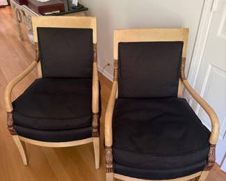 Pair of Black Chairs from Honquest Fine Furnishings