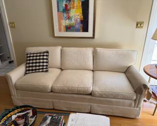 Cream sofa