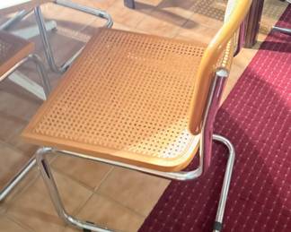 MCM Cane & Chrome Chairs - 5