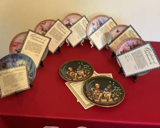 Decorative Collectible Plates, Part of Symphony of Shimmering Beauty Series, Etc