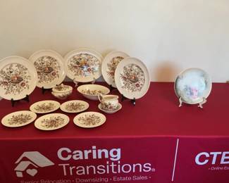 04 Vintage Pomona Dinnerware Set Antique R.S Germany Plate