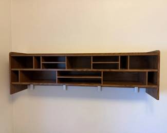 Wall Mounted Shelf with Cubbies