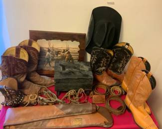02 Western Clothing, Decor, Holsters, and Horse Spurs