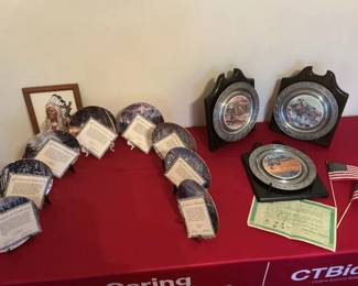 Decorative Collectible Plates, Touching the Spirit, and Legends of the Old West Series