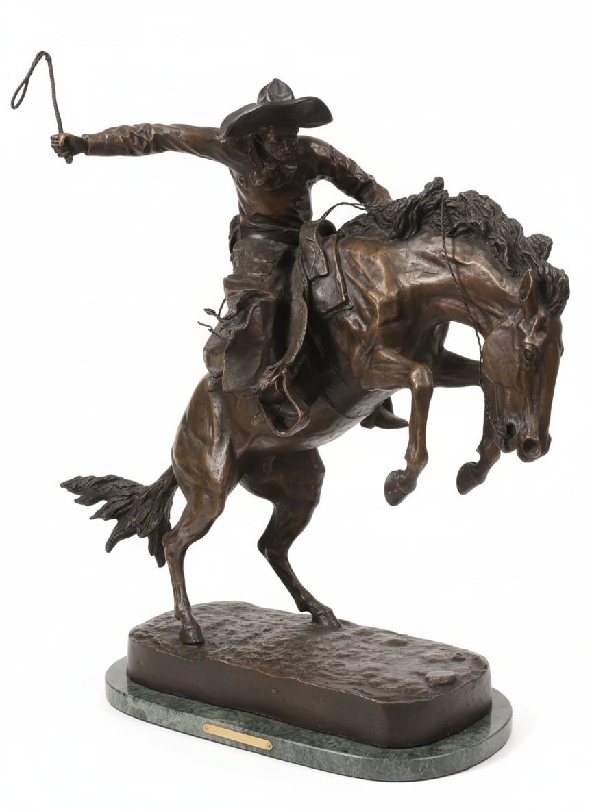 Bronco Buster Frederick Remington Bronze Sculpture