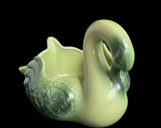 Hull Pottery Coronet Swan Planter