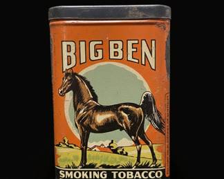 Vintage Big Ben Smoking Tobacco Pocket Tin