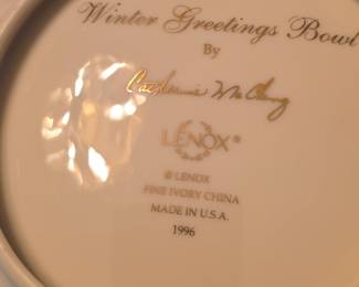 Lenox Winter Greetings Scalloped Serving Bowl