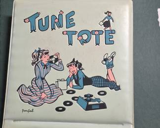 Vintage Ponytail Tune Tote 45 RPM Record Carrying Case