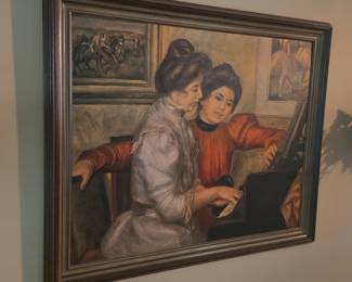 Renoir Style Yvonne and Christine Lerolle at the Piano Print