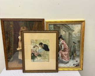 Lot 16: A Group of Three Art Lithographs 