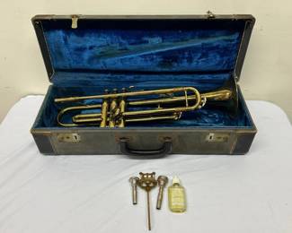 Lot 44: Vintage Embassy Brass Trumpet, Made in England 