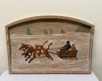 Lot 40: Carved Wood Folkart 